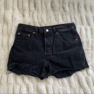 Levi’s 501 High Rise Denim Shorts
